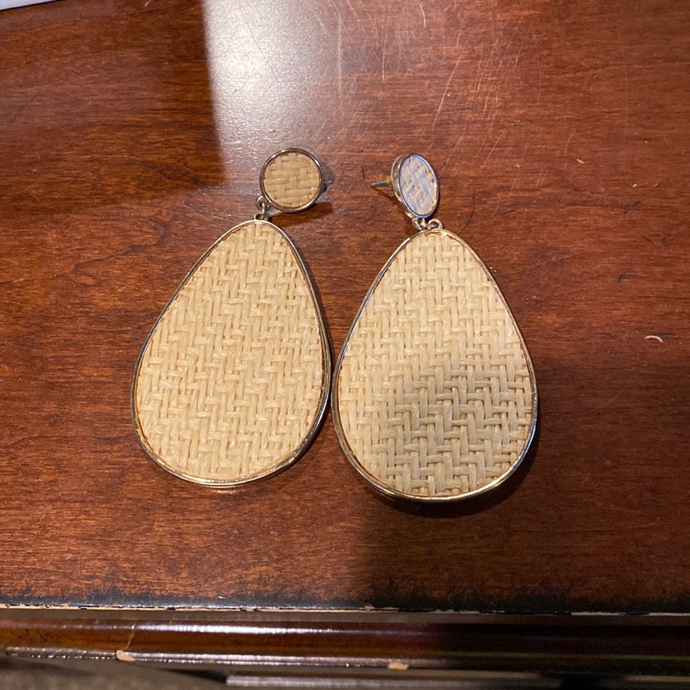 Tan earrings